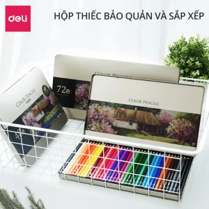 Bộ Chì Màu Khô Hộp Thiếc DELI