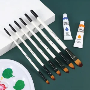 Bộ cọ Keepsmilling cán trắng lông vàng 12 chiếc