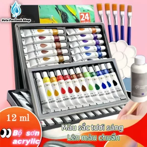 Màu Nước Gouache / Màu Acrylic Gấu Trúc Dạng Tuýp 12ml